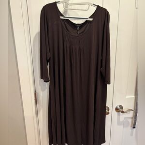 Eileen Fisher silk dress/tunic dark purple NWT